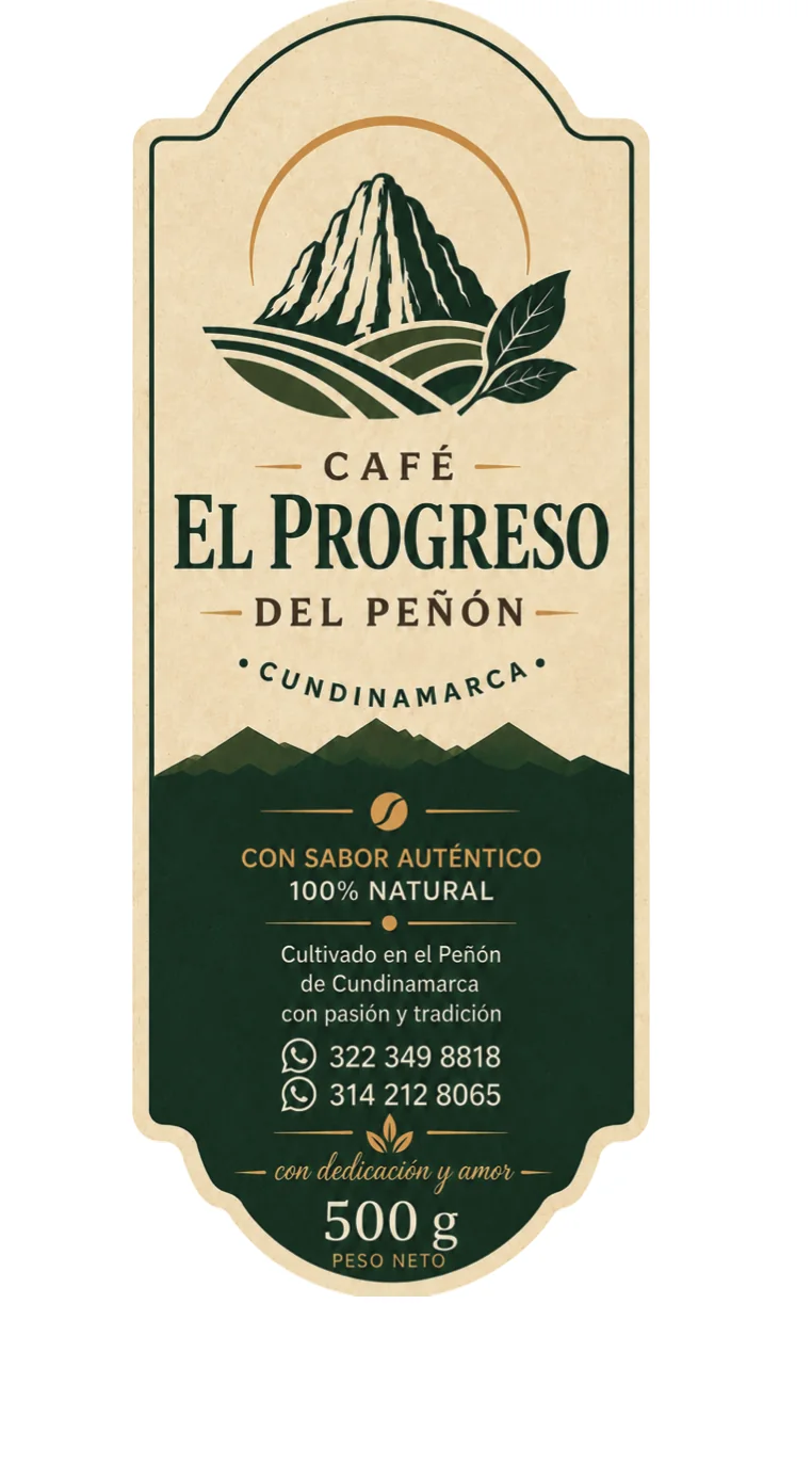 Café El Progreso — Etiquetas y empaque